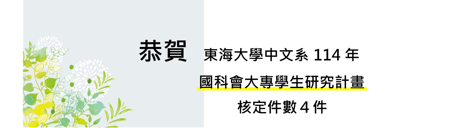 114年國科會大專學生研究計畫